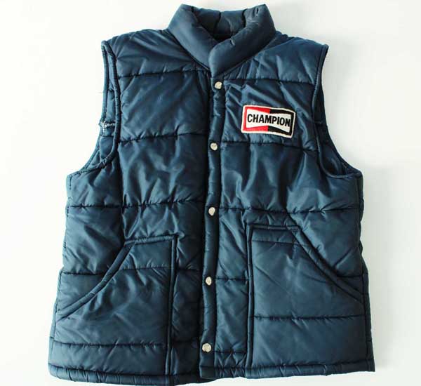 70s CHAMPION SPARK PLUG チャンピオン プラグ パッチ付き 中綿入り