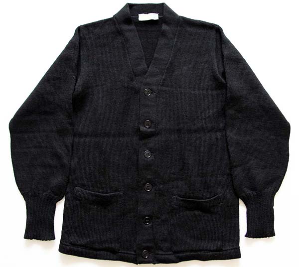 50s IMPERIAL レタードカーディガン 黒 34 - Sixpacjoe Web Shop