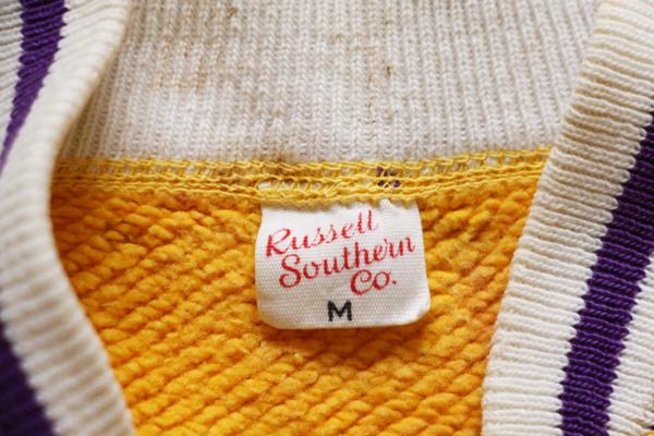 60s USA製 Russell Southernラッセルサウザン ハーフジップ コットン