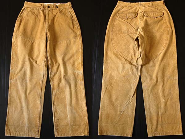 50s RED HEADレッドヘッド ダック地 ハンティングパンツ w30