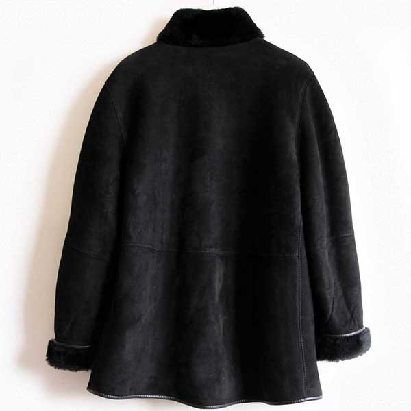 フランス製 Jacques Jekel リアル ムートンコート 黒 - Sixpacjoe Web Shop