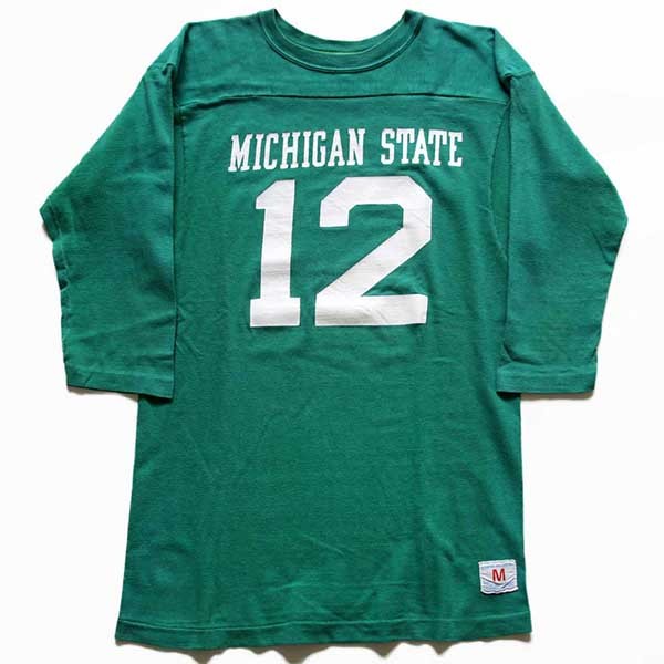 70s champion MICHIGAN STATE フットボールシャツ 70s USA製 Champion