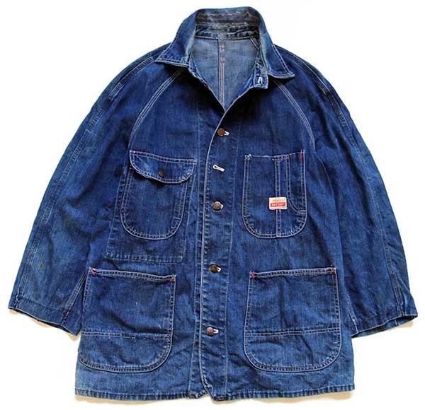 50s PENNEY'S PAYDAY インディゴ デニム カバーオール - Sixpacjoe Web