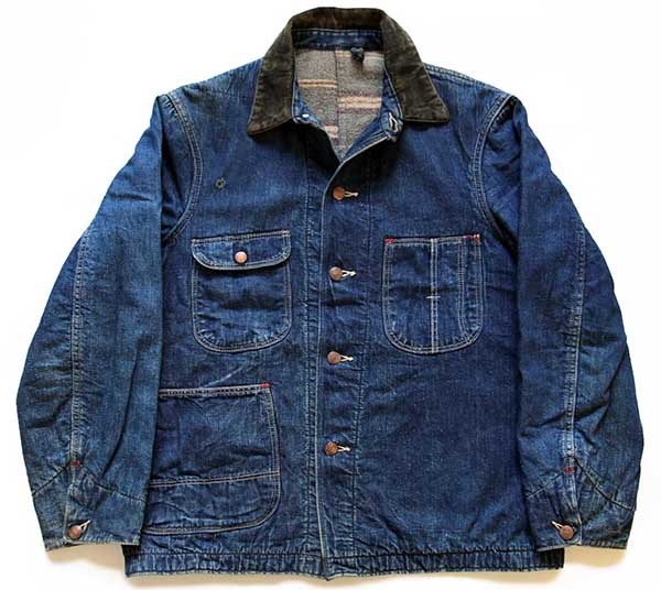 50s UNKNOWN ブランケットライナー インディゴ デニム カバーオール