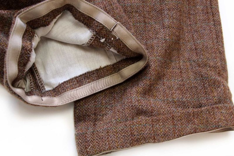 90s ポロ ラルフローレン チェック ツータック スラックス ツイード