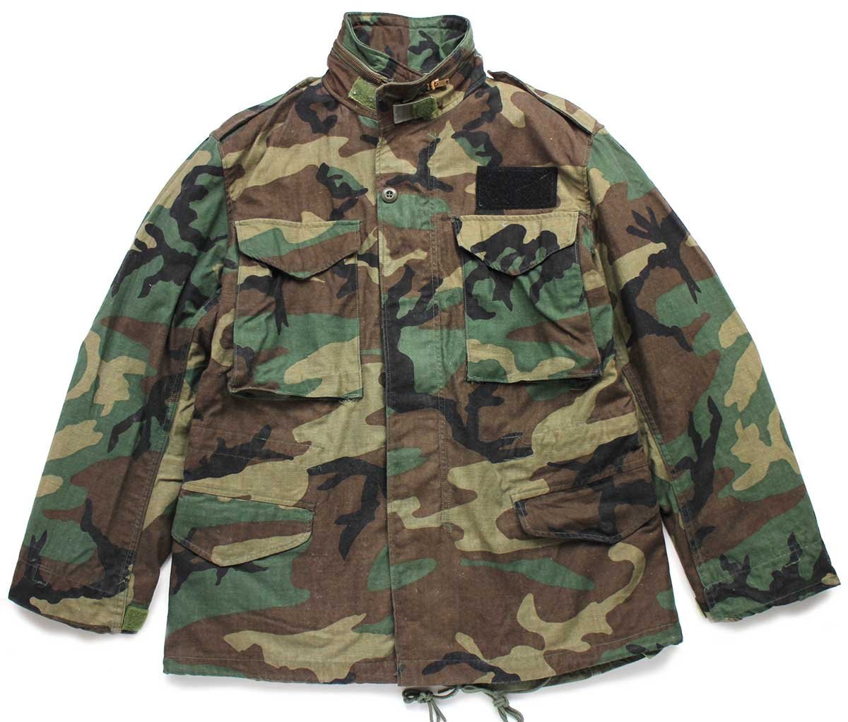 80s 米軍 U.S.ARMY ウッドランドカモ M-65 フィールドジャケット S-S