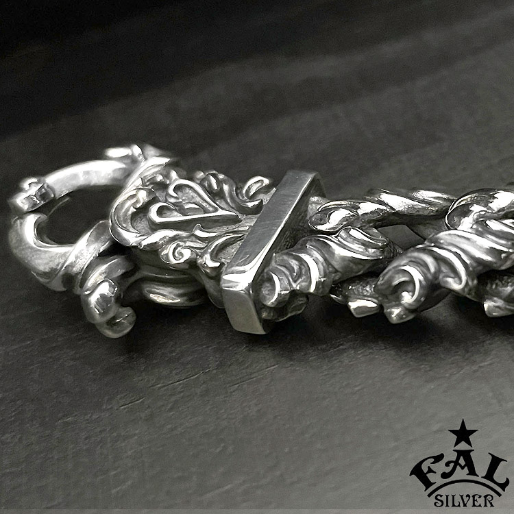 エフエーエル F.A.L FAL シルバー キーチェーン アラベスク リーフ