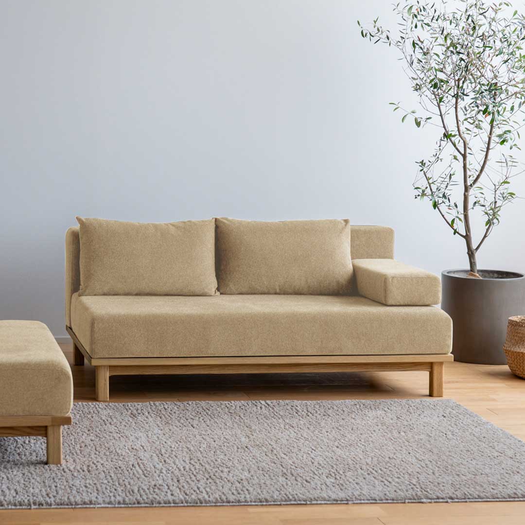 SIEVE】 レクト ユニットソファ ワイド(ベージュ): SIEVE｜SIEVE