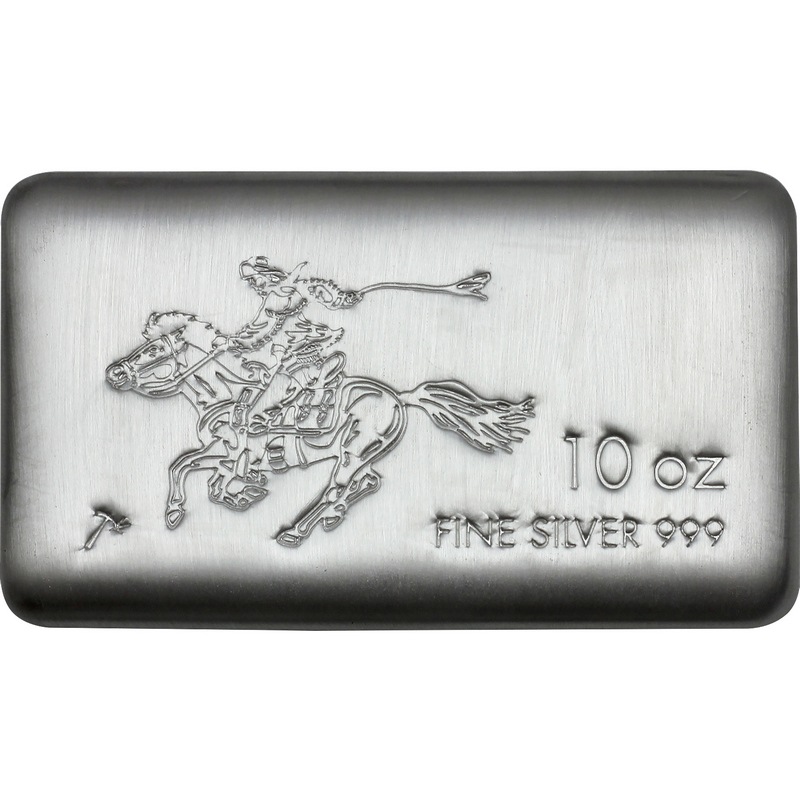10oz Cast Pony Silver Bar 999 Fine Silver | SilverTowne