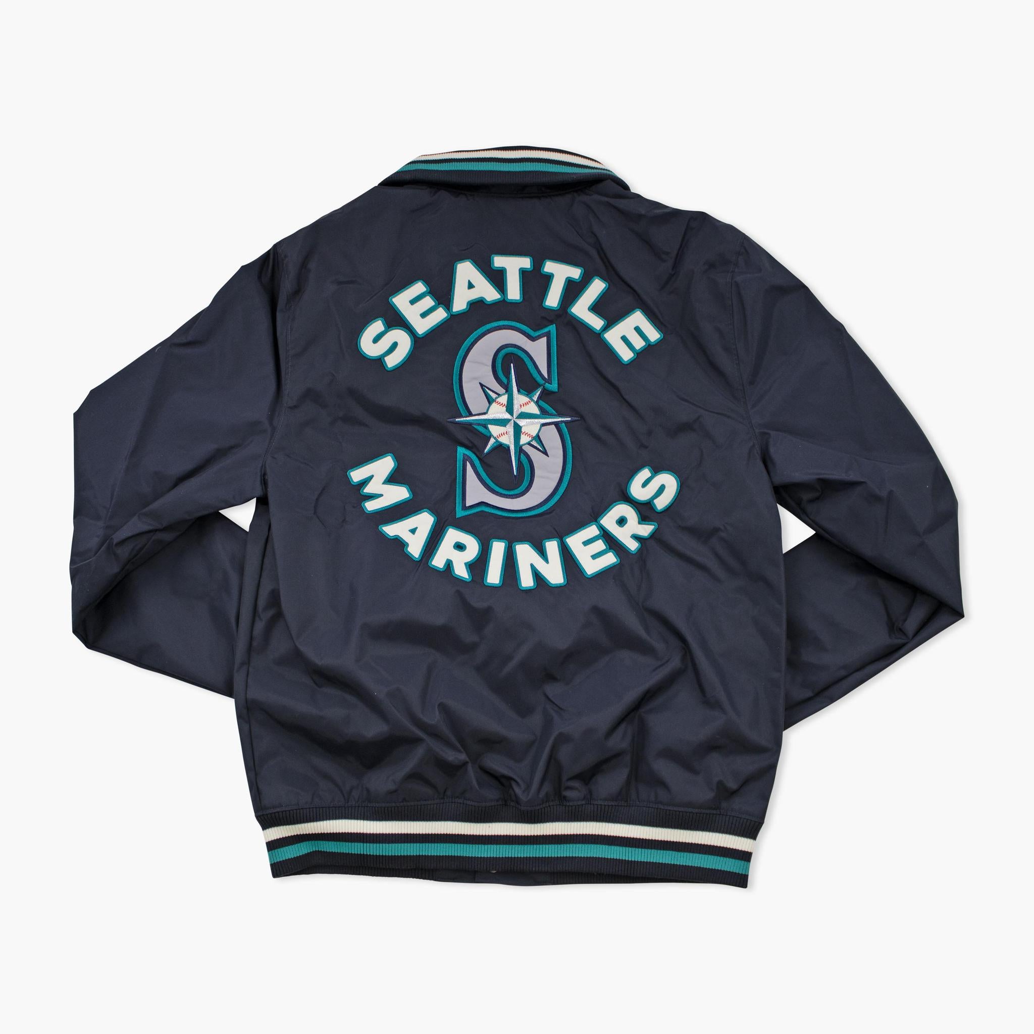 Seattle Mariners New Era Navy Nylon Bullpen Jacket – Simply Seattle