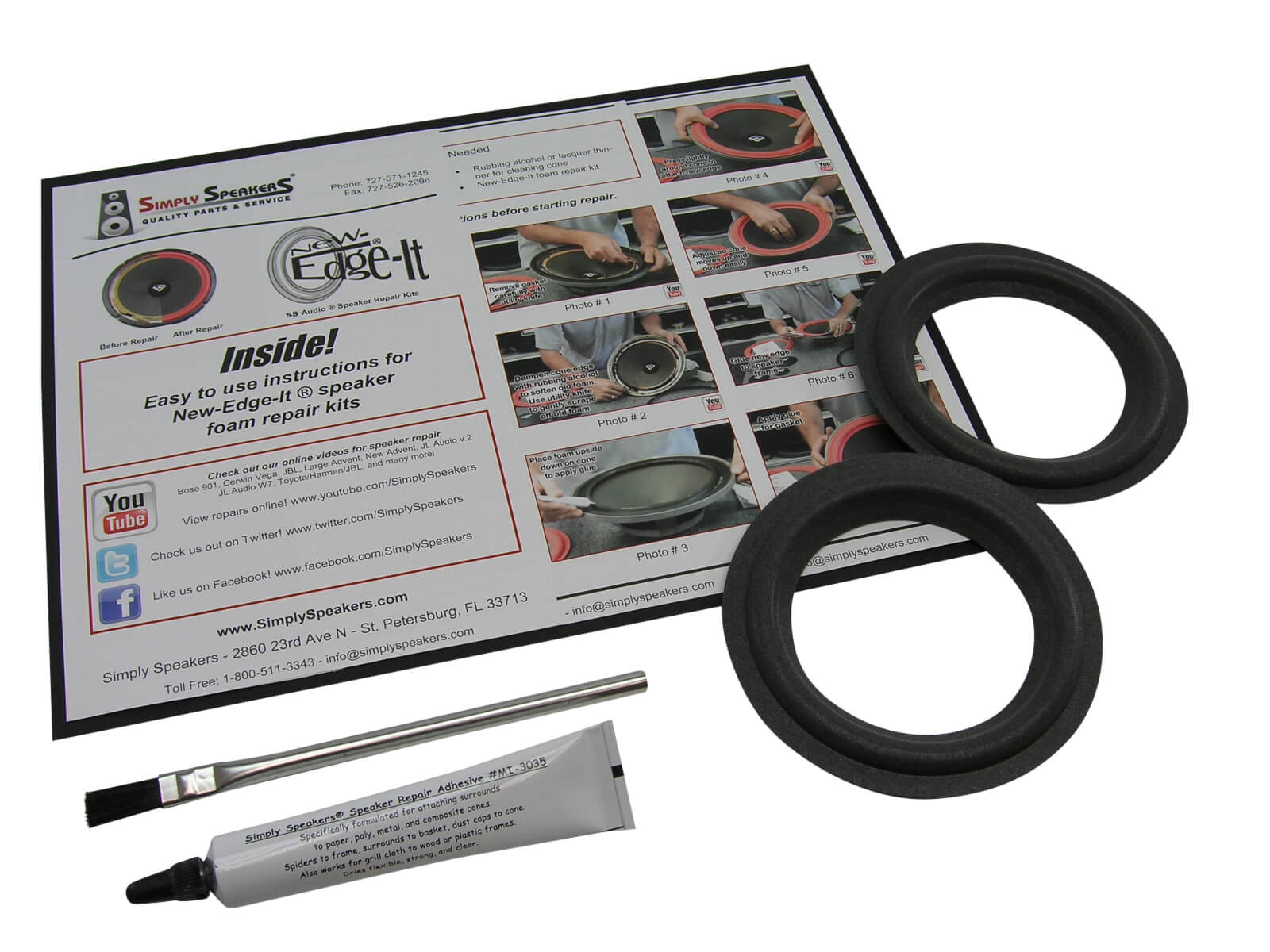 Lexus Mark Levinson Speaker Foam Edge Repair Kit, 5