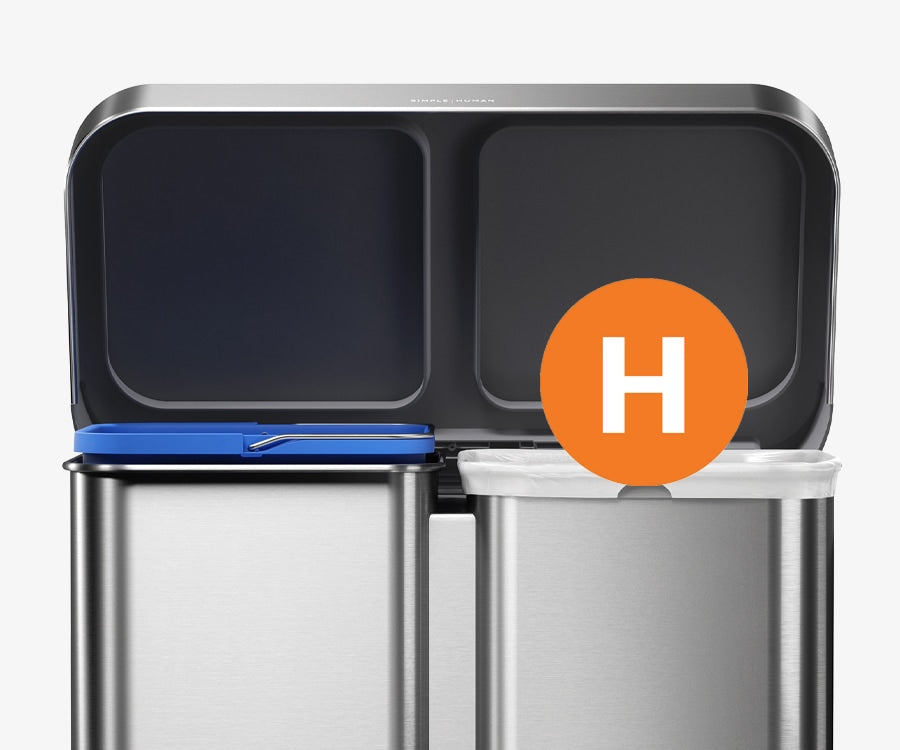 58L Step Recycler - Simplehuman