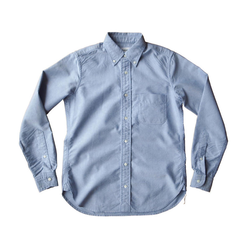オックスフォードボタンダウンシャツ サックスブルー | SINME