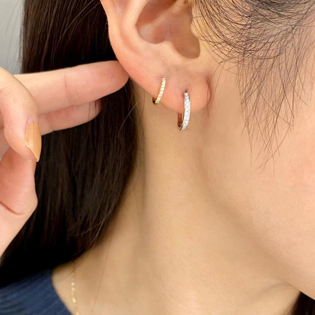 SJX W】CLICK HOOP PIERCED EARRING(L)(6JP5010)｜SJX公式ONLINE STORE