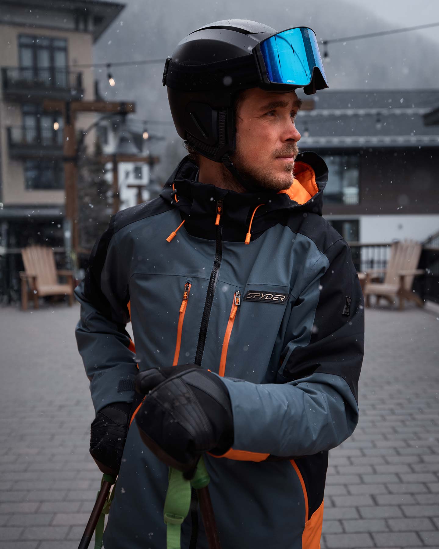 Mens Vyper Jacket - Slate Blue – Spyder