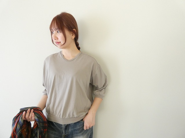 homspun(ホームスパン) 30/1 天竺6分袖Vネックプルオーバー(261-6545B