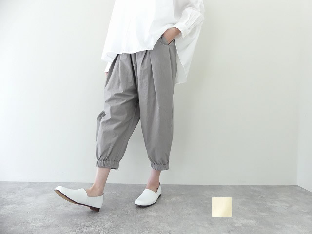 evam eva(エヴァムエヴァ) cotton cropped pants(E251T052) | SPACE MOO
