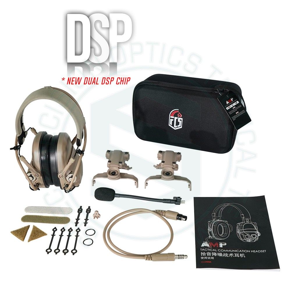 FCS AMP ヘッドセット戦術ヘッドフォンヘッド & ヘルメットマウント