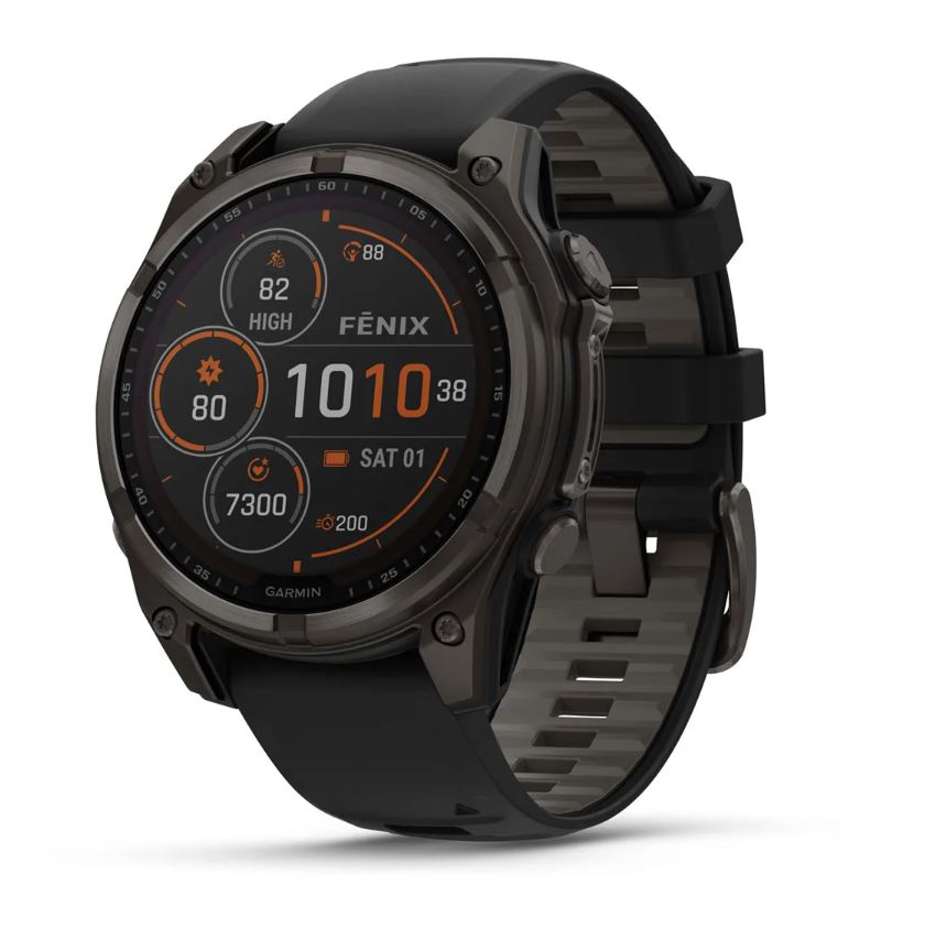 Garmin fēnix® 8 – 47 mm, Solar Sapphire, Carbon Gray DLC Titanium