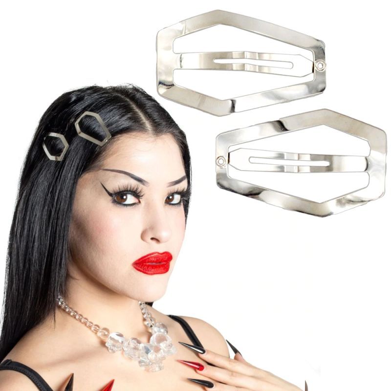 Coffin Snap Hair Clip / Silver / ヘアクリップ【KREEPSVILLE 666