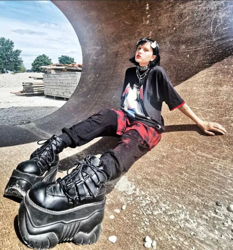 取り寄せ]MENS / BOXER-13 / 厚底スニーカー【DEMONIA】 | Spider Rock Web