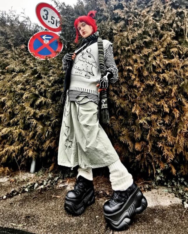 取り寄せ]MENS / BOXER-13 / 厚底スニーカー【DEMONIA】 | Spider Rock Web