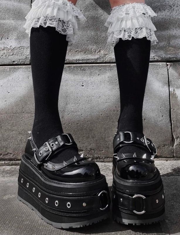 取り寄せ]DAMNED-20 / 厚底パンプス【DEMONIA】 | Spider Rock Web