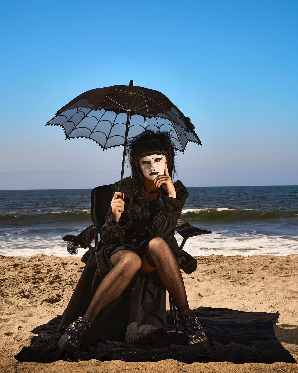 Spiderweb Lace Parasol / レースパラソル / 傘【KREEPSVILLE 666