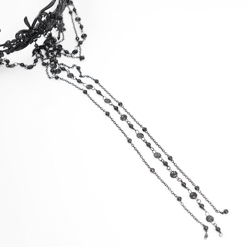 Tassel eyebrow pendant Gothic crown / ティアラ【Devil Fashion