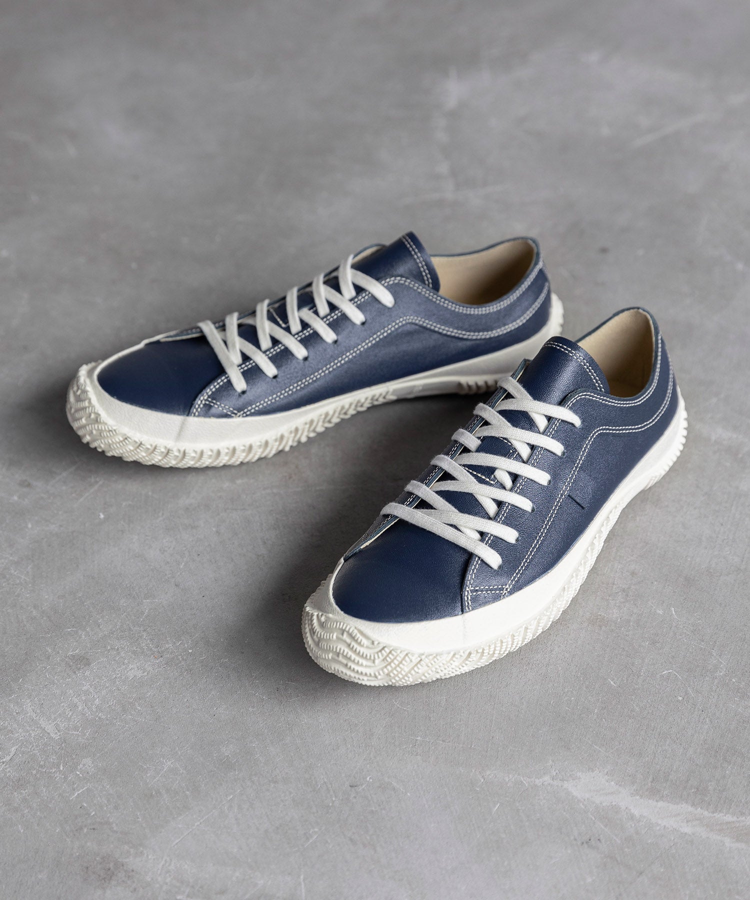 SP-110 Navy | 国産ハンドメイド スニーカー スピングル