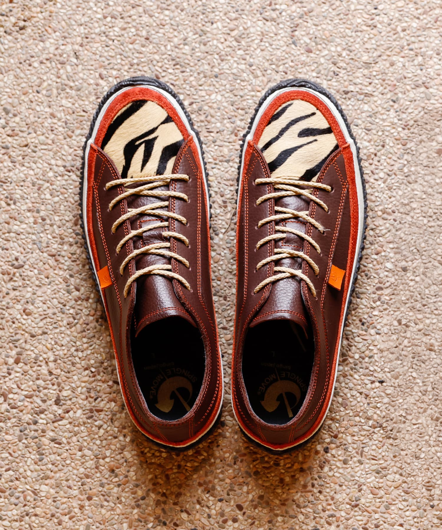 SPM-186 Brown | 国産ハンドメイド スニーカー スピングル