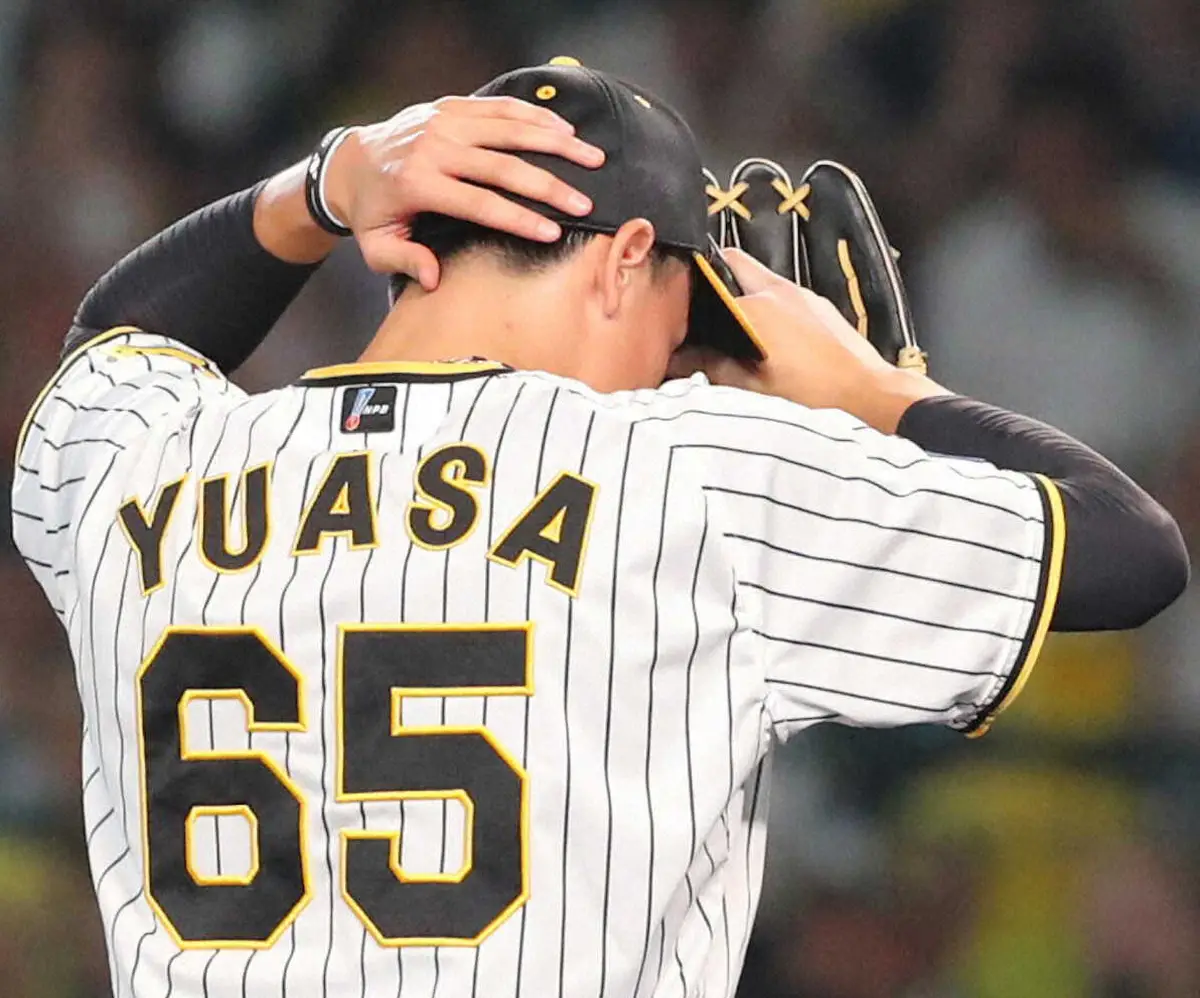 阪神タイガース ユニフォーム 湯浅 65 L Family with Tigers 阪神