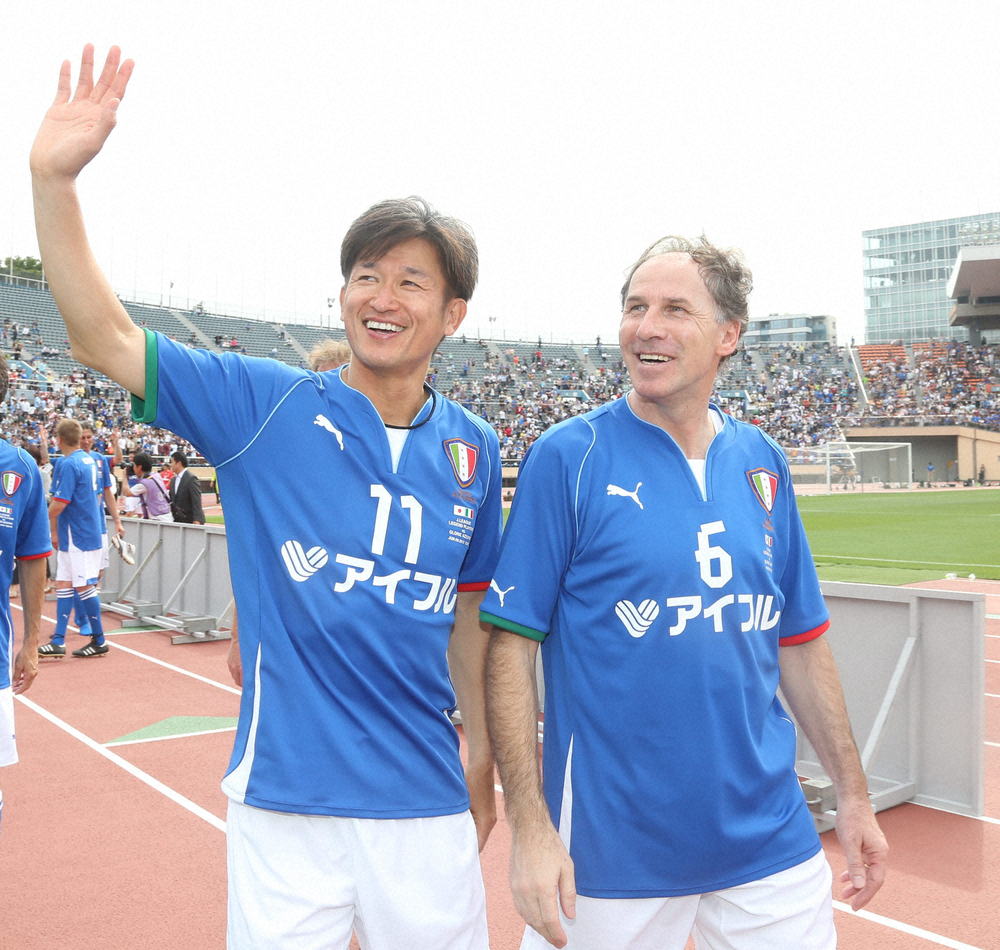 ミランのレジェンド・バレージ氏がカズ祝福「まさに世界記録。その情熱