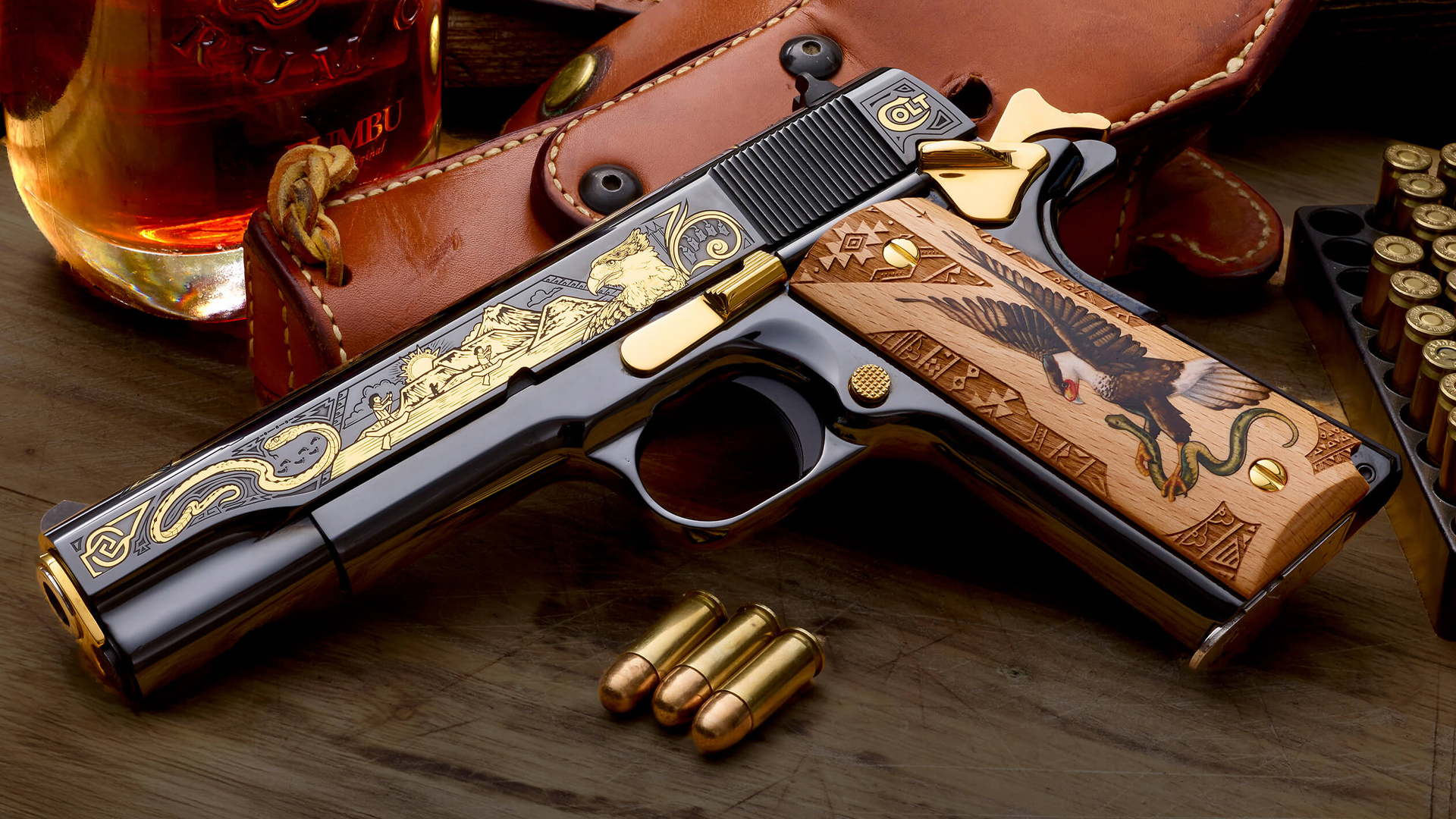 SK Customs Unveils 'Kingdom of Atzlán' Colt 1911 Series Honoring