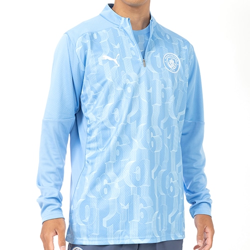 24-25 マンチェスター・シティ プレマッチ1/4ジップトップ／サッカー