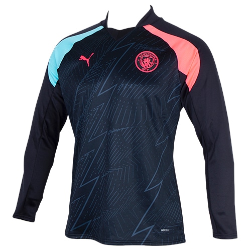 23-24 マンチェスター・シティ プレマッチニットトップ／サッカー