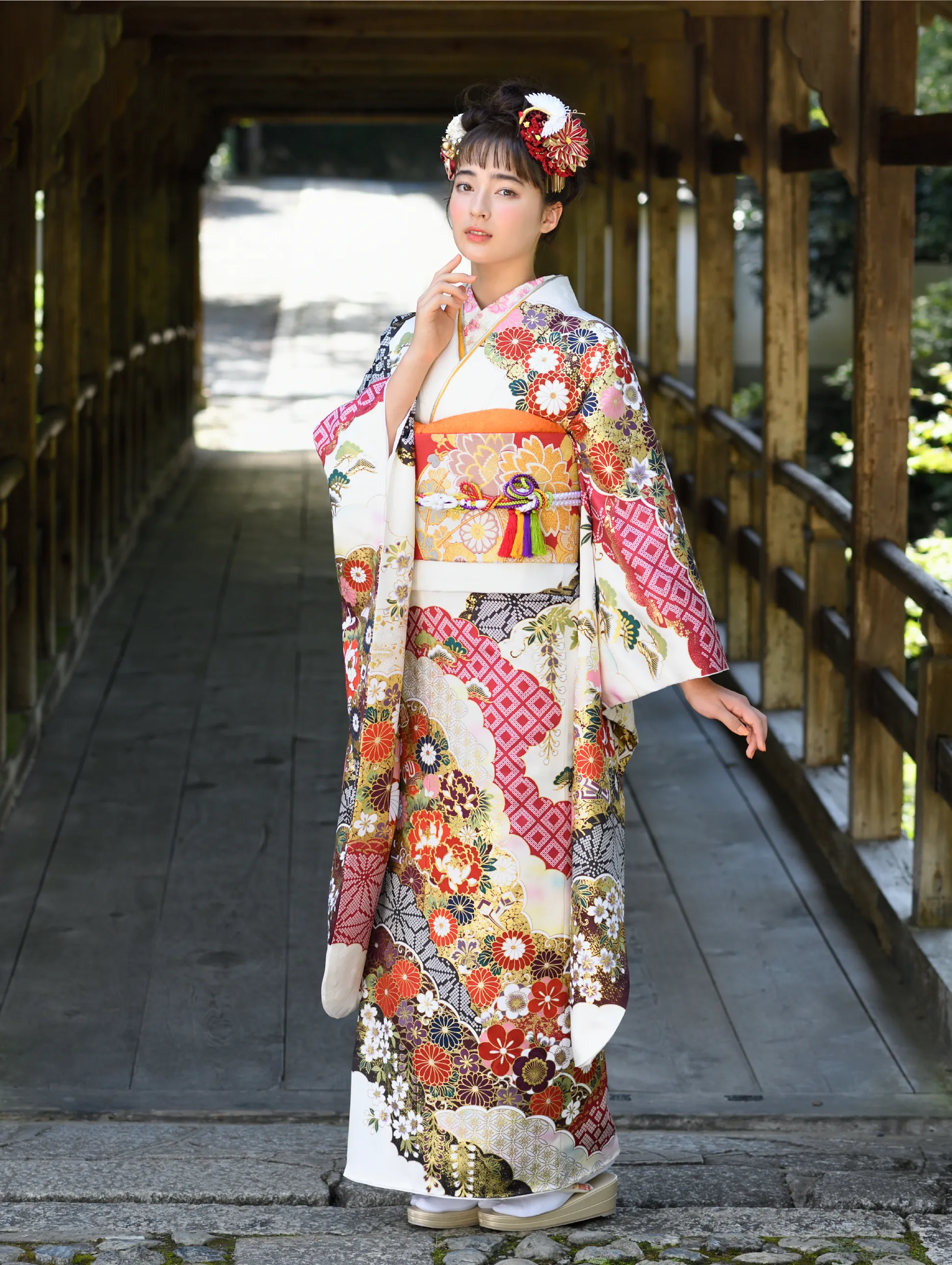 京友禅競技大会受賞柄振袖