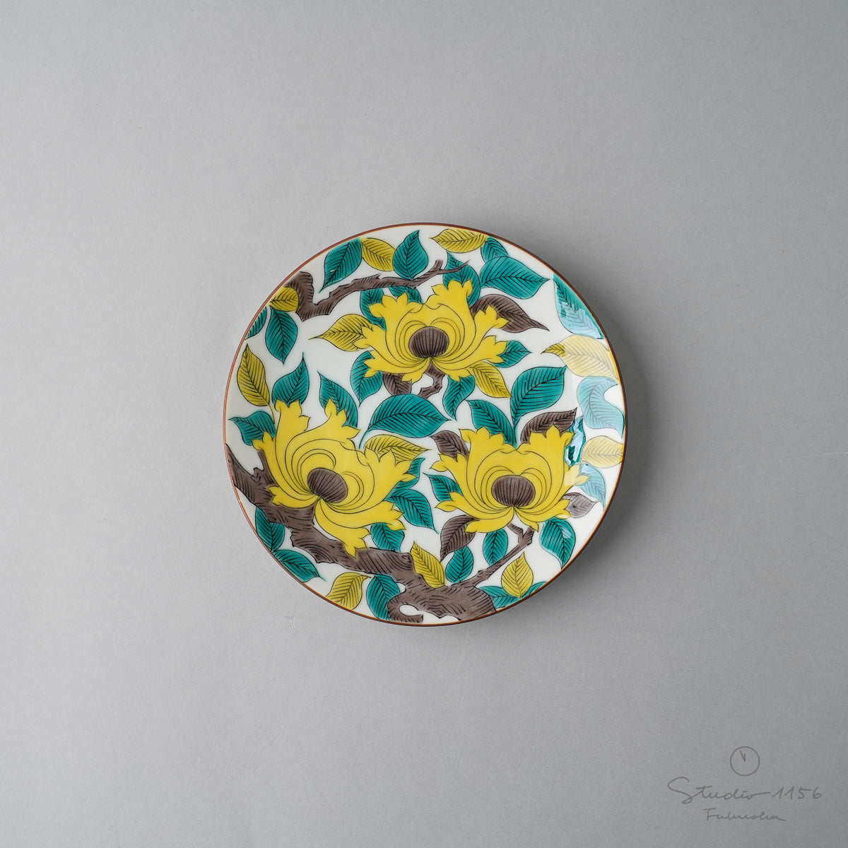 九谷焼 古九谷柄 五寸皿 15cm 青郊窯の通販｜Studio1156 – 【公式