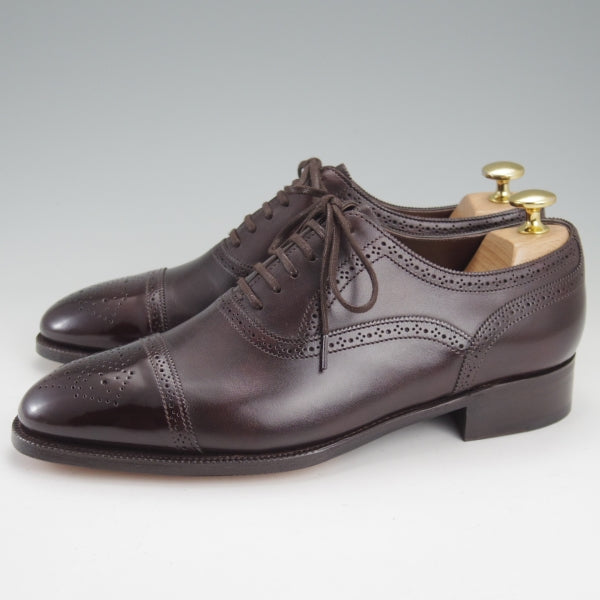 中古)ジョンロブ/STOCKLEY/ミュージアムカーフ/セミブローグ/7000