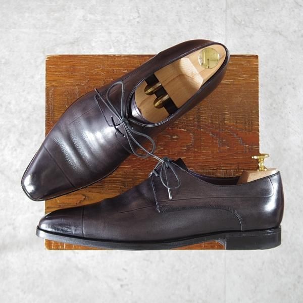 ベルルッティ SIZE 7【黒系パティーヌ☆ヴェネチアレザー/ダービー