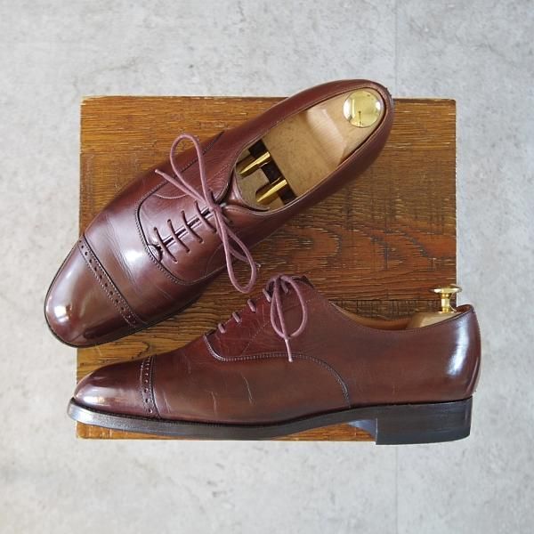 エドワードグリーン 6E【旧工場製/筆記体ロゴ/パンチドキャップトゥ