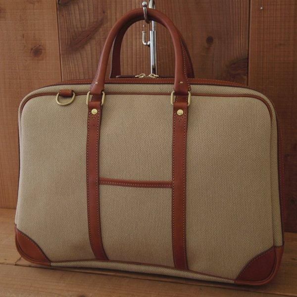 中古｜万双【キャンバス生地 天ファスナー/ブリーフケース】｜studio