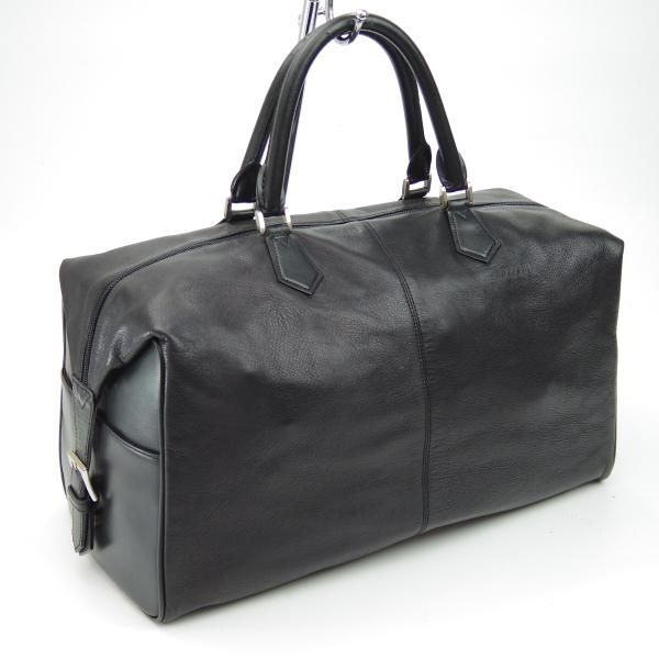 ☆銀座・和光(WAKO)【☆鞄】ボストンバッグ/黒/レザー/レディース