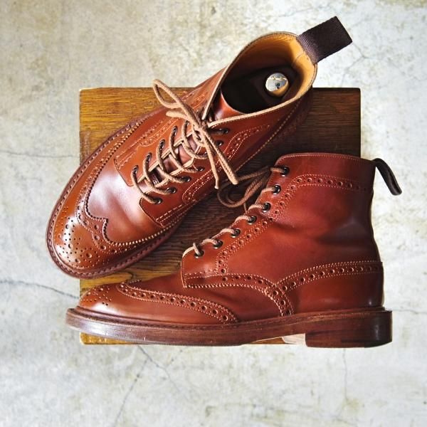 極上☆トリッカーズ SIZE 7.5【☆マロンアンティーク/MALTON