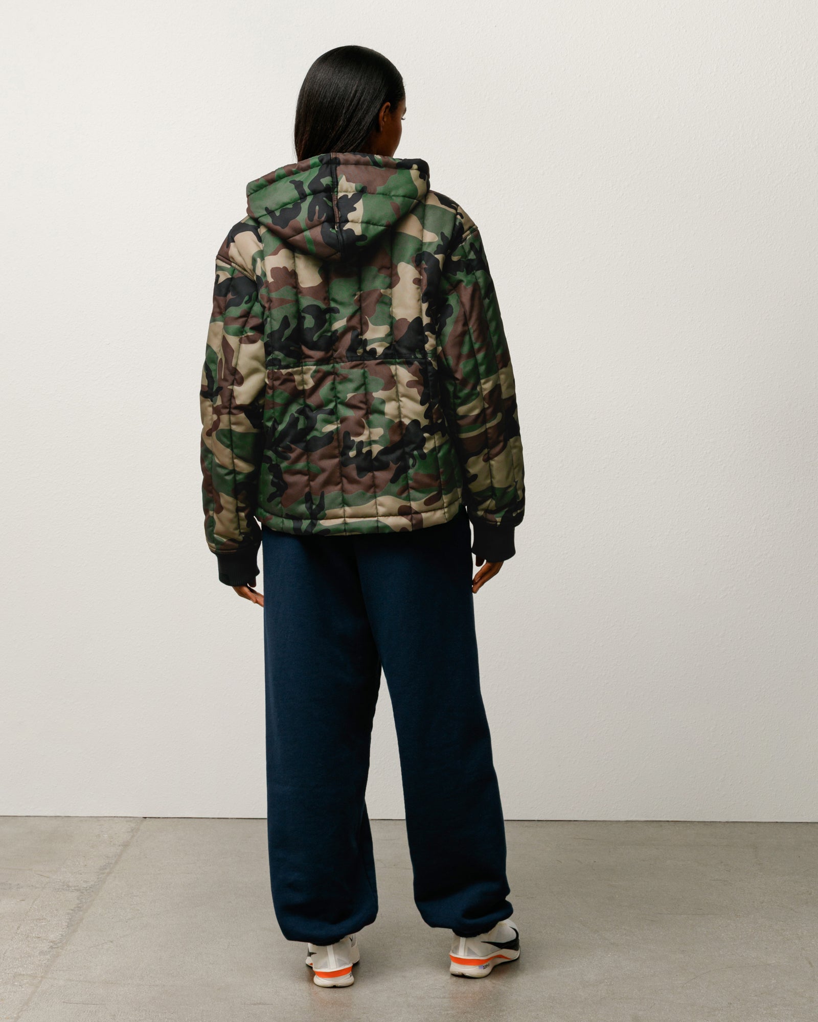 Quilted Nylon Work Jacket – Woodland Camo | Outerwear | Stüssy