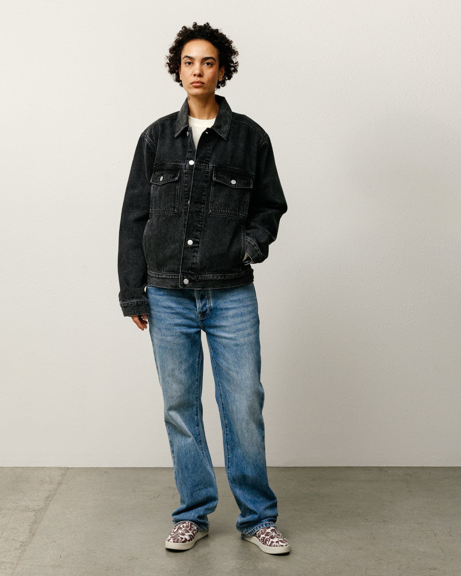 Lined Denim Trucker – Vintage Black | Outerwear | Stüssy