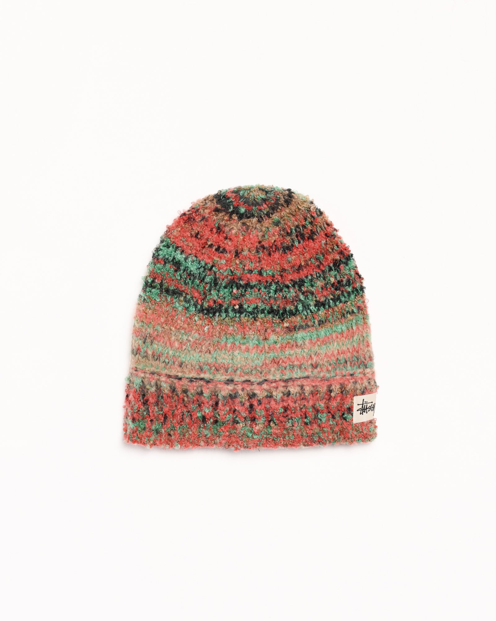 Skullcap Textured Yarn – Green Multi | Headwear | Stüssy