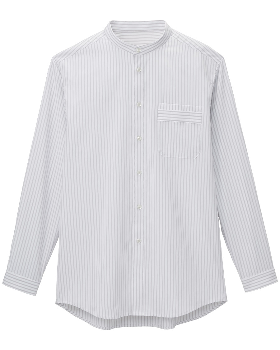 SEAWOOL(シーウール)】バンドカラー 男女兼用シャツ長袖