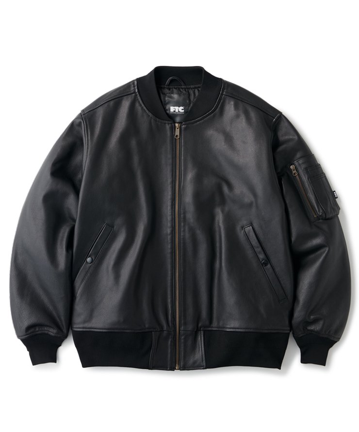 FTC LEATHER MA-1 JACKET ストリート・サーフブランドアイテムの通販
