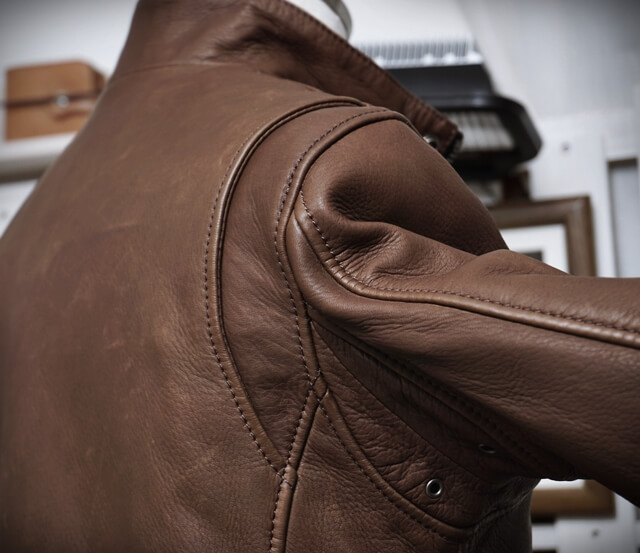 UK製ヴィンテージGapelle レザージャケット フリンジスタッズ本革